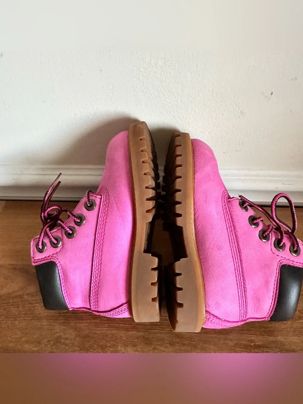 Timberland 6 IN Toddler Girl Size 7 Susan G Komen Mid Pink Boots Waterproof